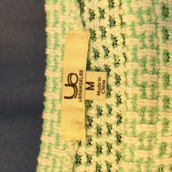 Ya Los Angeles size medium green & white sweater - Picture 2 of 5